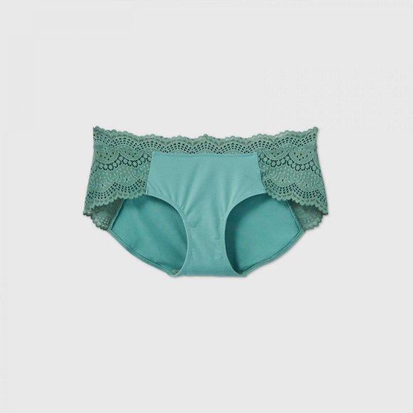 Auden Intimates & Sleepwear Nwt Auden Womens Micro Hipster Underwear With Lace 3l5x2 S Moss